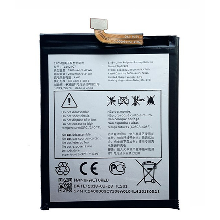Flex Carga Alcatel Tlp024c1  Lite 5080x-A3 5046j Tcl L9 5159j Tcl L9 Plus