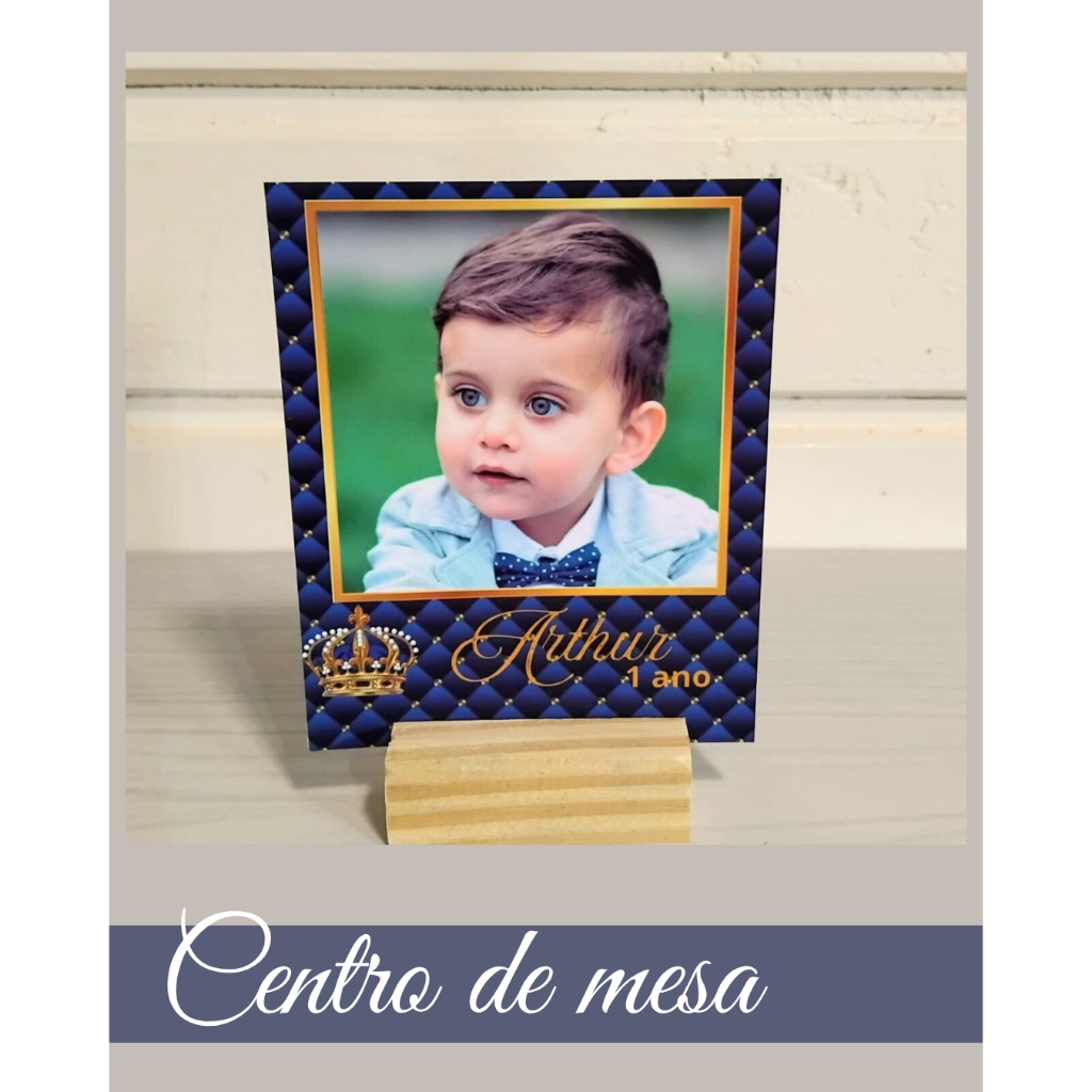 10 centros de mesa personalizado, realeza, trabalhamos com qualquer tema em Oferta na Shopee
