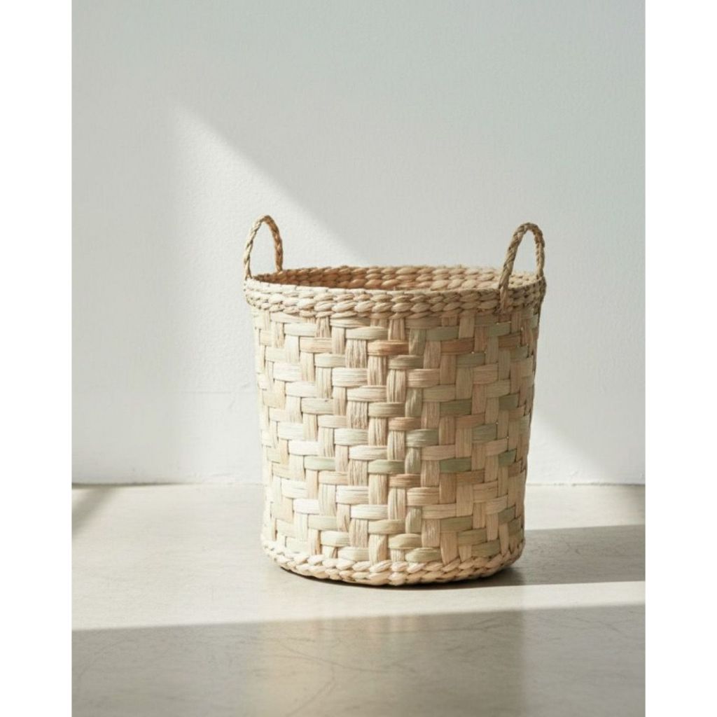 Vaso Cachepot de palha de taboa em Oferta na Shopee