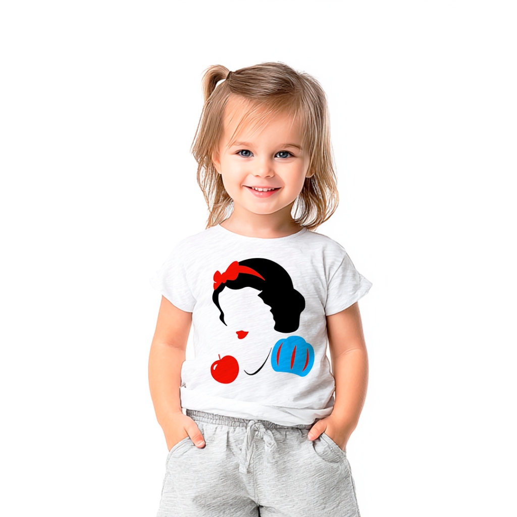 Camiseta Feminina Branca de Neve Disney Moda Tumblr Estilo Retrô Princesa Encantada