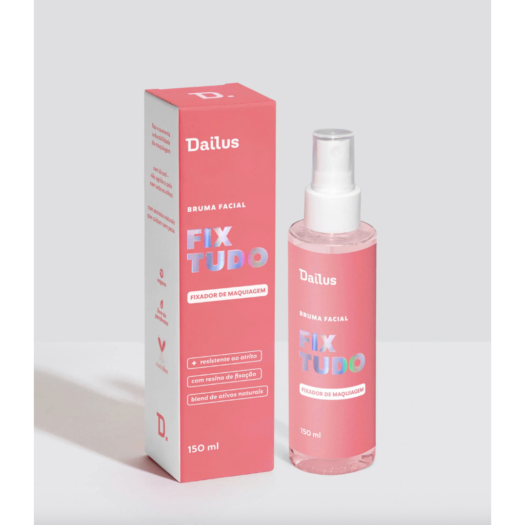 Bruma Facial Fix Tudo Dailus - Fixador De Maquiagem 48h Duração