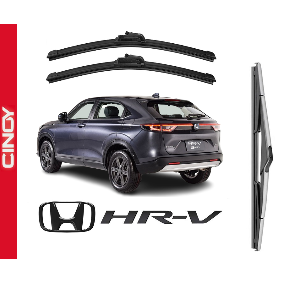 Kit Palheta Limpa Parabrisa Dianteiro + Traseiro Honda NEW HRV HR-V 2023 2024 2025
