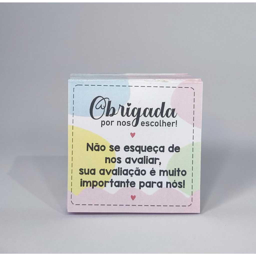 300 FOLHAS Bloco de Agradecimento Avaliação Compras Cliente Ifood Marketplace Shopee em Oferta na Shopee