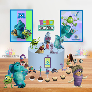 Kit Festa Só Um Bolinho MONSTROS S.A MENINO Enviar Nome/Idade IMEDIATAMENTE em Oferta na Shopee