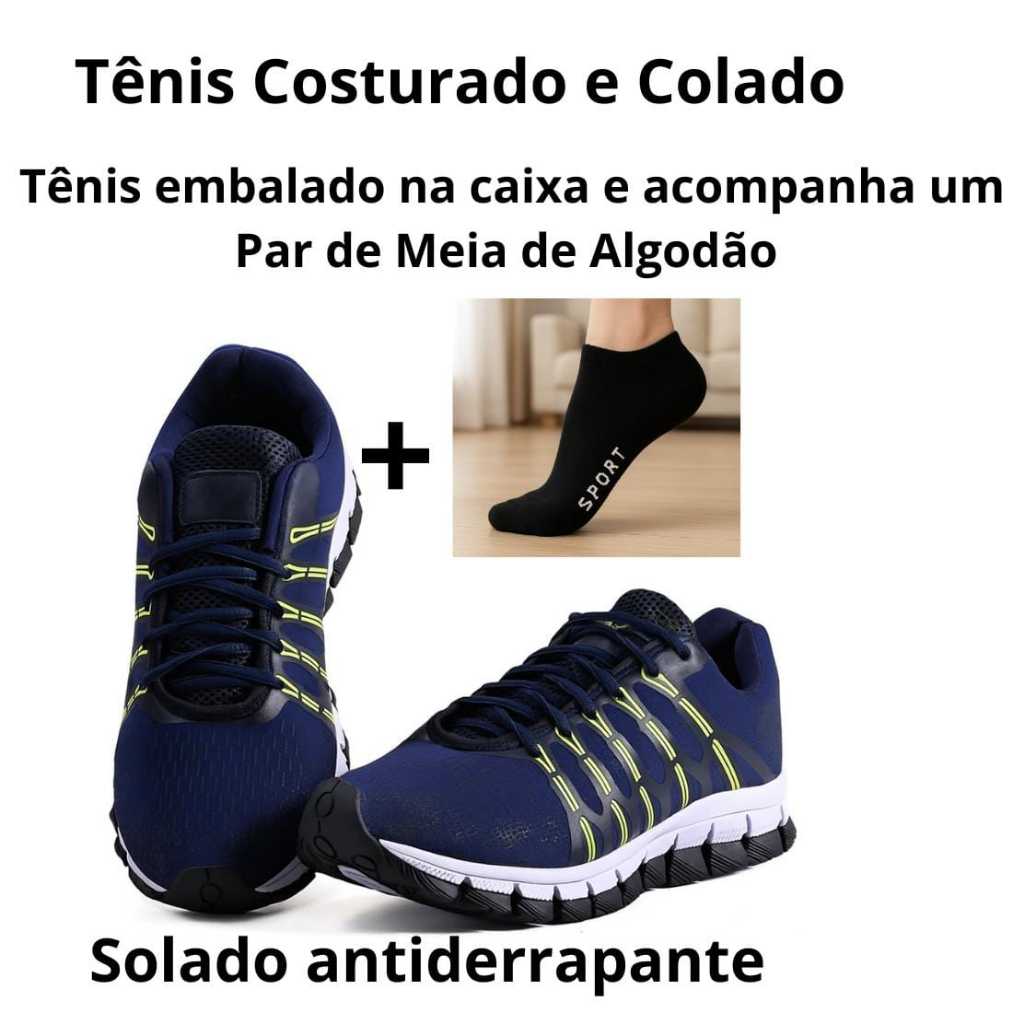 Tênis Olimp Feminino Masculino Academia Caminhada Esportivo Corrida Confortavel |Brinde um Par de Meia Gratis