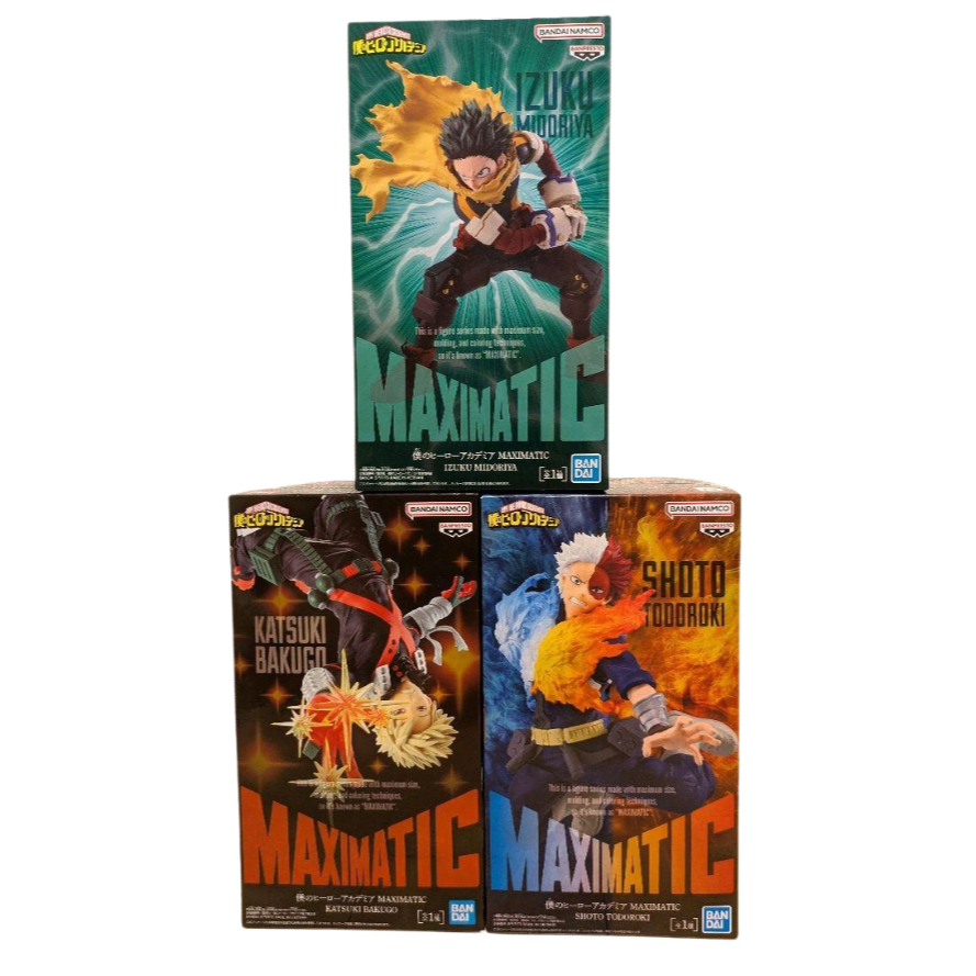 Banpresto My Hero Academia MAXIMATIC IZUKU MIDORIYA KATSUKI BAKUGO SHOTO TODOROKI Figura Japão
