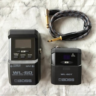 BOSS WL-60 Sistema Sem Fio De Guitarra Grande Tipo Pedal LCD Transmissão De Sinal Estável