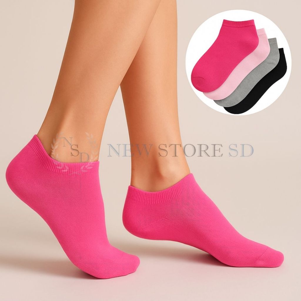 Kit até 18 Pares Meia Feminina Soquete Lisa Cano Curto Premium Veste 35 ao 40 em Oferta na Shopee