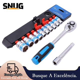 Jogo De Soquete Sextavado 1/2 Catraca 12 Peças 10 a 24mm com Extensão em Oferta na Shopee