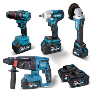 Brushless Ferramentas Multifunções 4 Em 1 Bateria 68v Martelete Parafusadeira Chave Pneumatica Esmerilhadeira