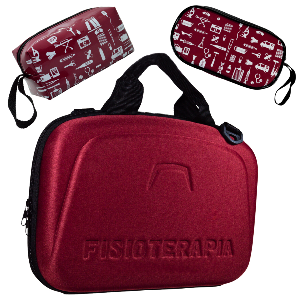 Kit Bolsa Maleta Saude Fisioterapia Estagio Case  Esteto Aparelho Estágio Saúde
