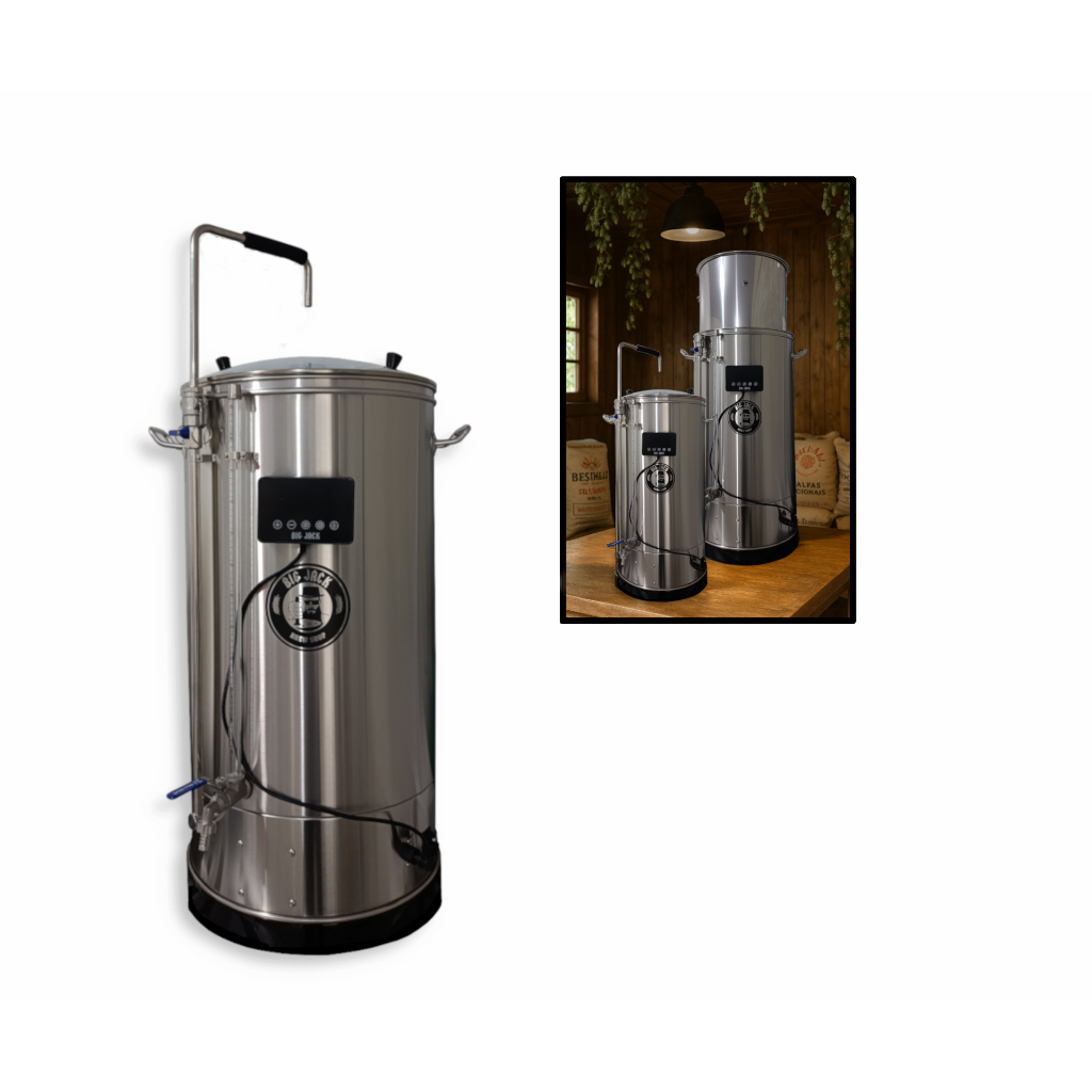 Microcervejaria Big Jack Single Vessel WiFi Panela Automatizada 50 Litros Beer Machine