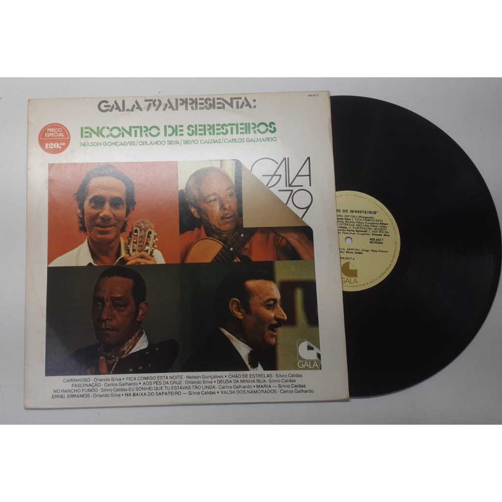 LP Disco de Vinil Encontro de Seresteiros Gala 79 DA1909