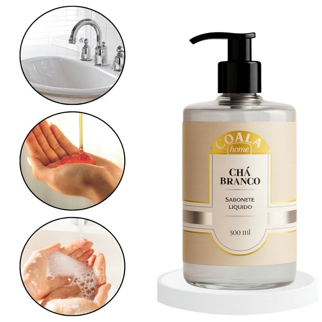 Sabonete Líquido Cheiroso Aromático Linha Chá Branco Coala em Oferta na Shopee