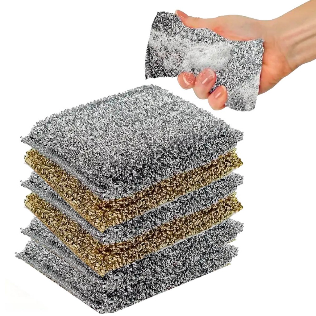 Pack com 6 Esponja Expert Louça Multiuso em Espuma com Revestimento em Microfibra Não Risca em Oferta na Shopee