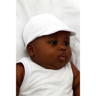 Boné Branco para Bebê Unissex Confortável em Oferta na Shopee