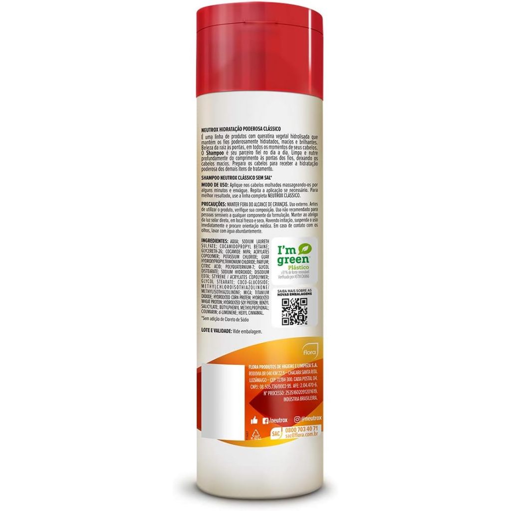 Detalhes do Shampoo Neutrox Clássico 300ml