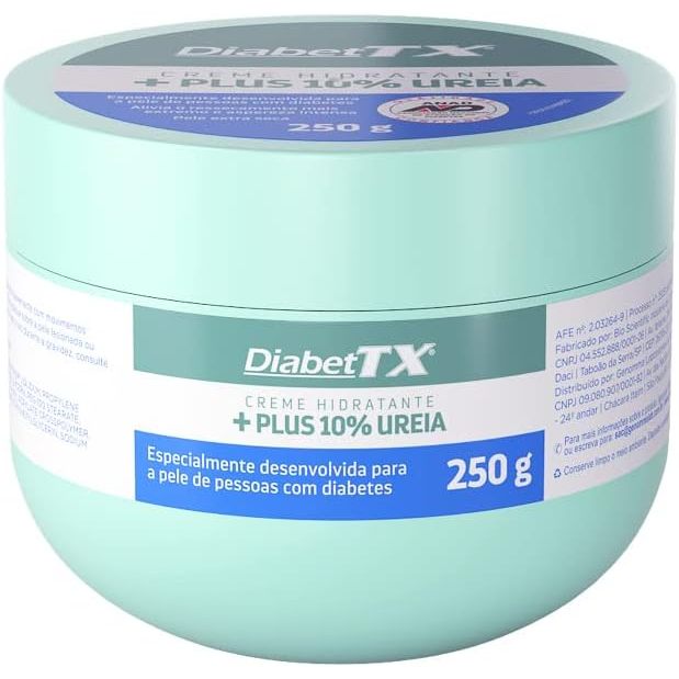 Creme Hidratante DiabetTX Plus 10% Ureia com 250g em Oferta na Shopee