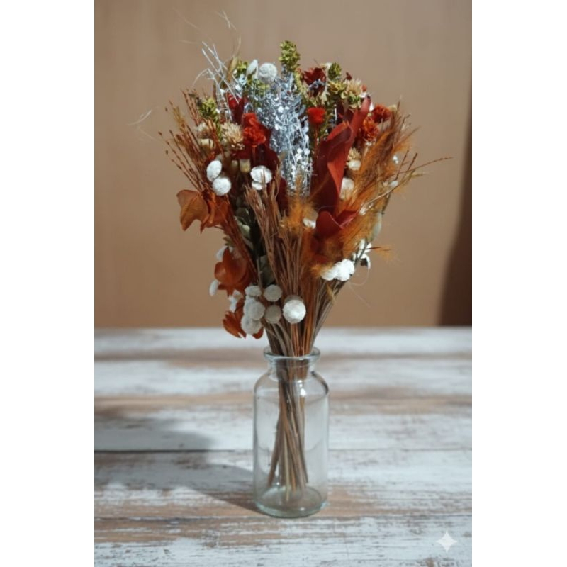 Buquê de flores secas e desidratadas, buquê de flores sortidas e variadas, buquê de flores Rústico. em Oferta na Shopee
