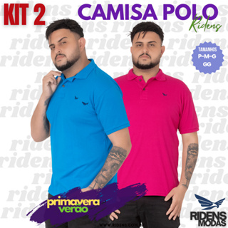 Kit 2 camisas masculina gola polo Preço Baixo em Oferta na Shopee