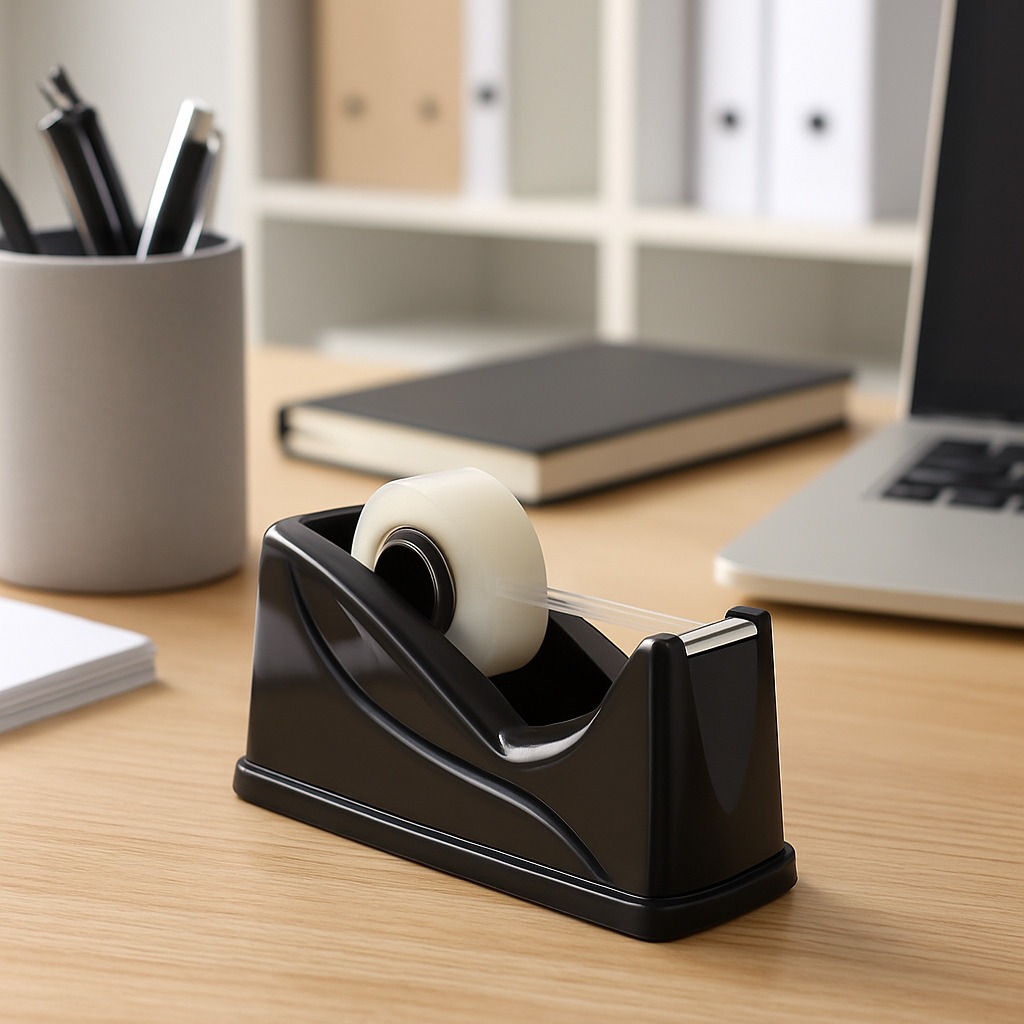 Suporte de Fita Adesiva de Mesa Escritório Durex 25mm Preto em Oferta na Shopee