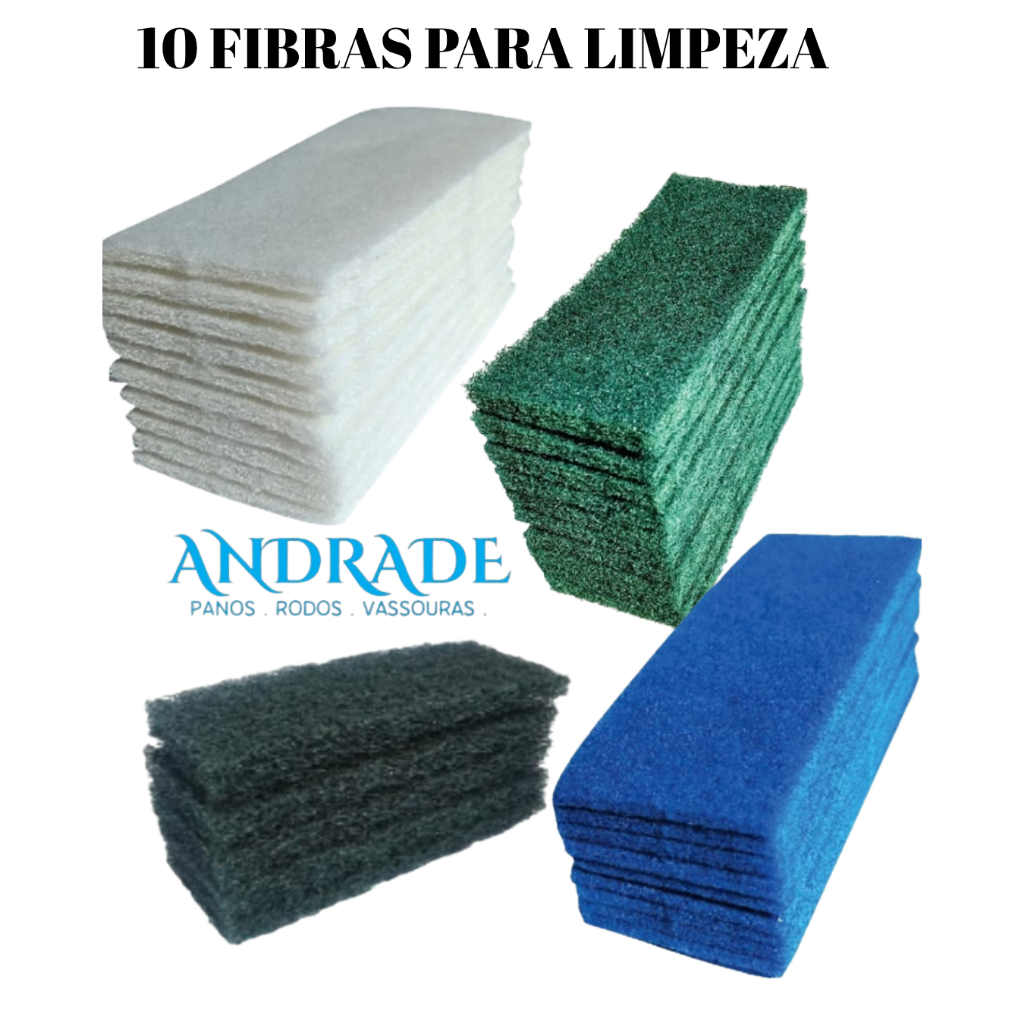 FIBRAS PARA LIMPEZA, LEVE, MEDIA E PESADA  10 UNIDADE