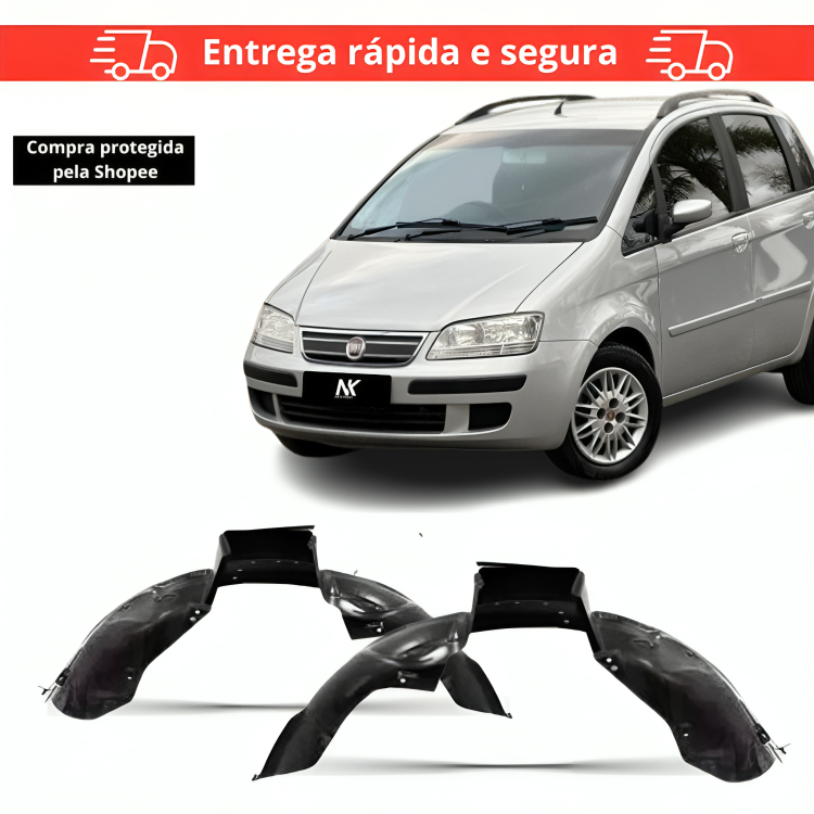 Par/Un Parabarro Dianteiro Idea 2005 2006 2007 2008 A 2010 em Oferta na Shopee