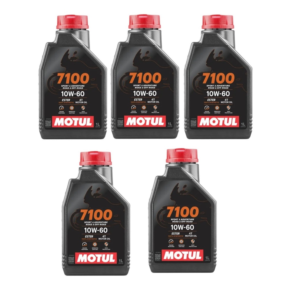 OLEO DE MOTOR MOTUL 7100 10W60 4T 1L Sintético Ktm Husqvarna 5 UNIDADES
