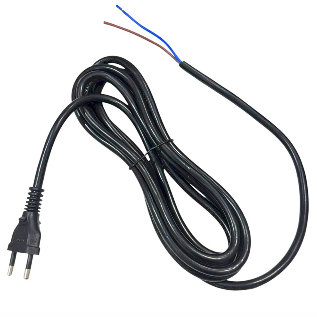 Cabo Elétrico De Força 2x1,5mm 250v 3 Metros Pp