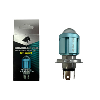 Lâmpada Led H4 Bombillo Para Moto 6500K Stallion 10W Super Branca em Oferta na Shopee