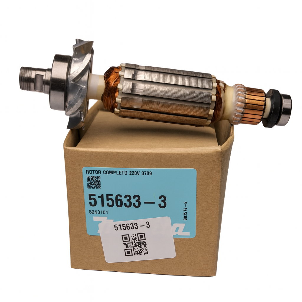 Induzido Rotor 220v Para Tupia 3709 / 3710 original Makita 515633-3