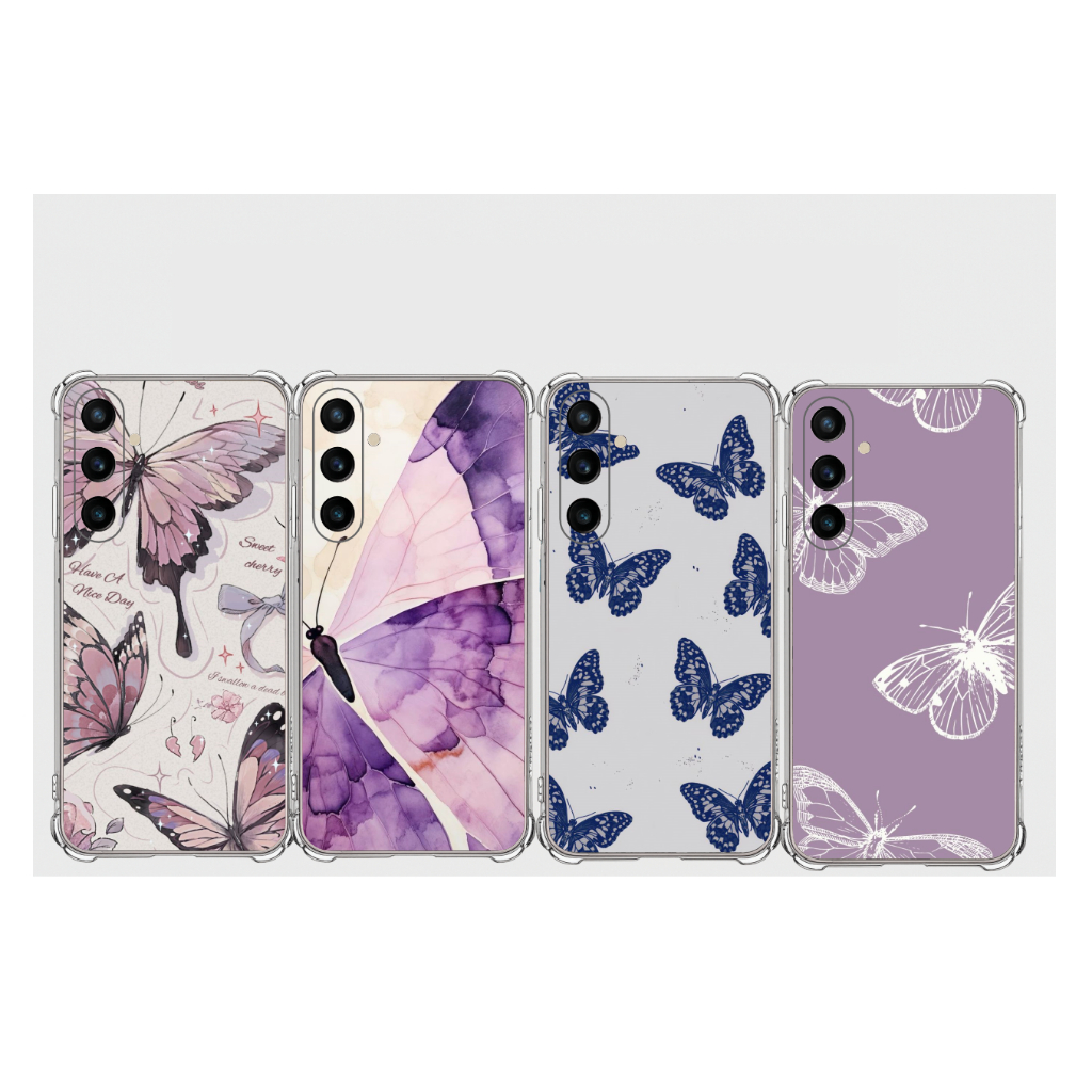 Samsung S23 , S24 FE E S25 FE Capa Tpu Desenhos Variados Capinha Case Borboleta em Oferta na Shopee
