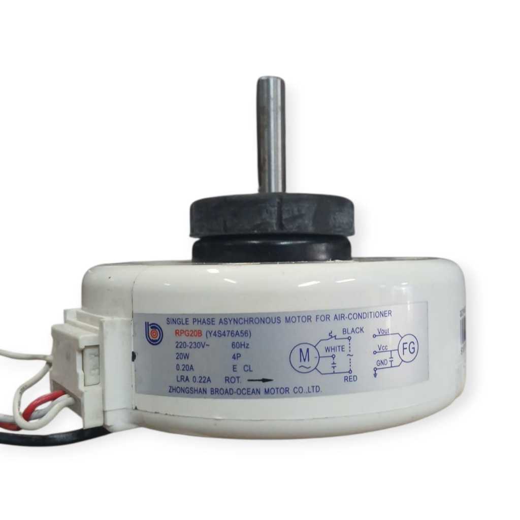 Motor Ventilador da Evaporadora Carrier Multi Quente/Frio 42LMQAT12515LC RPG20B (Y4S476A56)