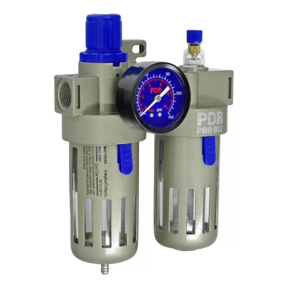 Filtro Regulador Conj Lubrifil Pdr Pro-012 Lubrificador Ar Para Ferramentas Pneumaticas PDR / LDR