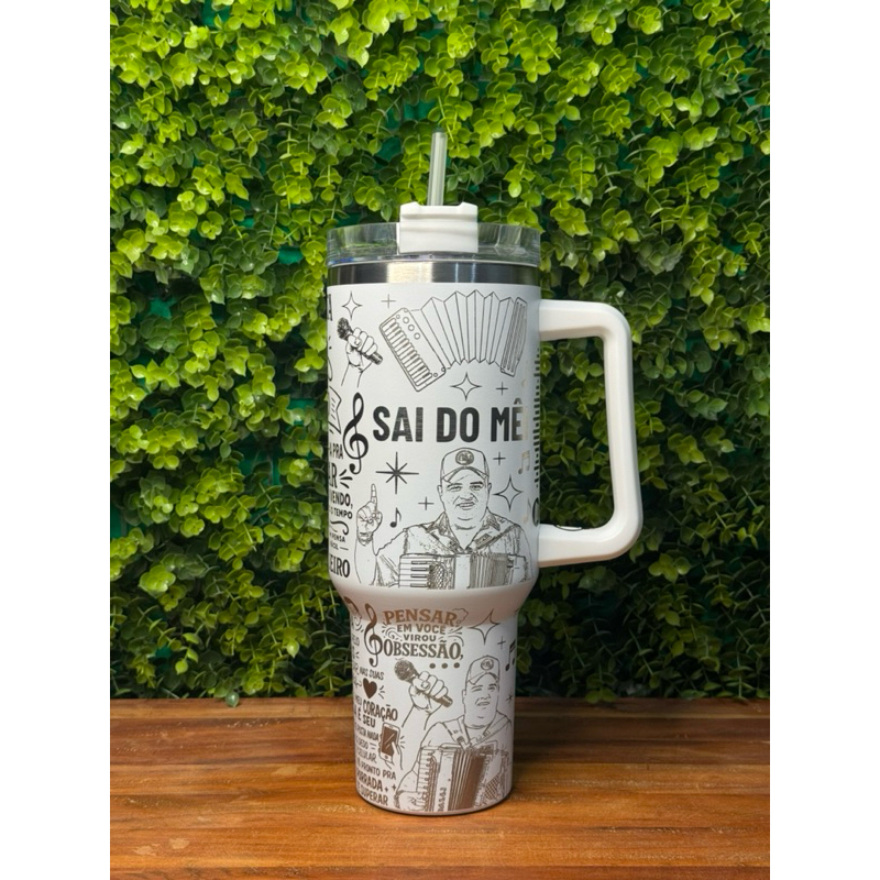 Copo Térmico 1,2L - Edição Tarcísio do Acordeon