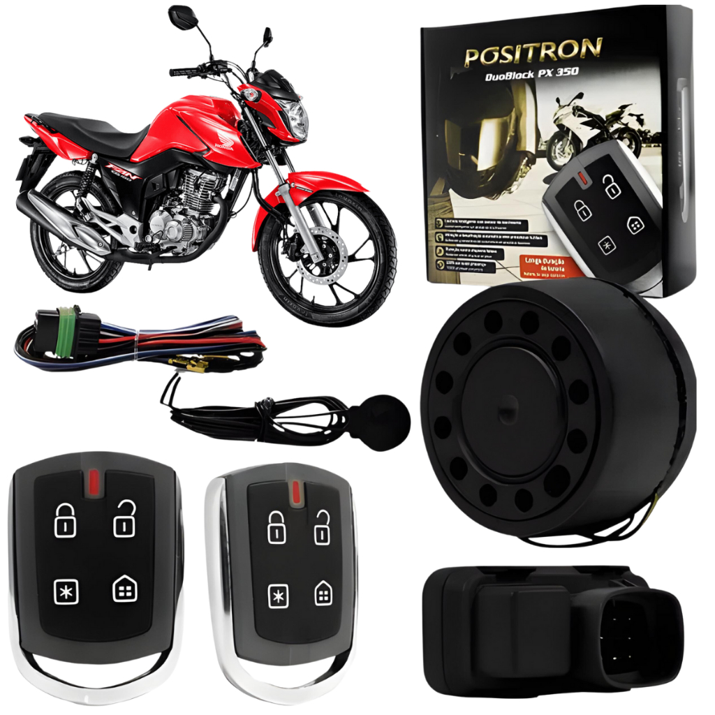 Alarme Moto Com Presença Universal Pósitron Duoblock Px 350 em Oferta na Shopee