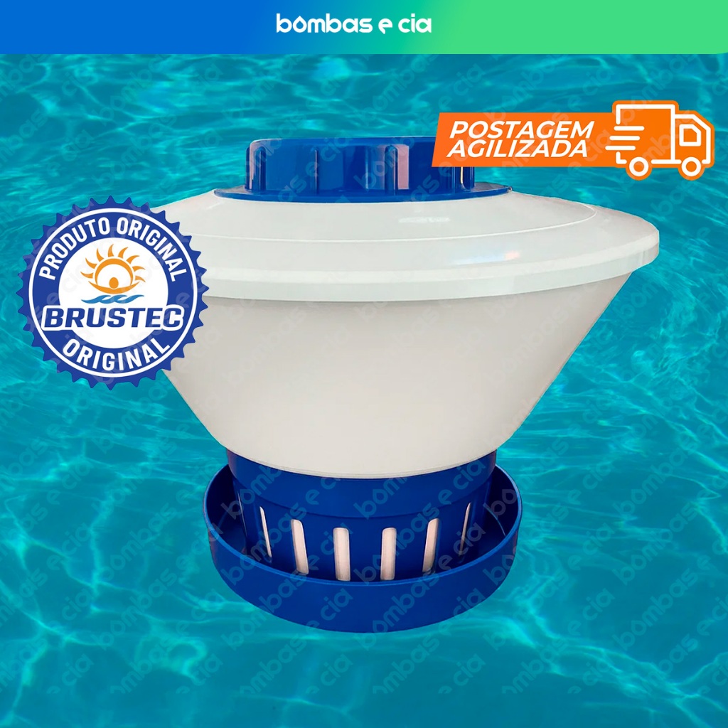 Clorador Margarida Flutuante Grande para Piscina Brustec