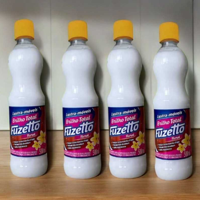 KIT 4  Lustra Móveis 500ml Floral Perfume Proteção Brilho Total FUZETTO em Oferta na Shopee