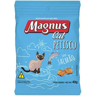 Magnus Cat Petisco Sabor Salmão kit 10 unidades em Oferta na Shopee