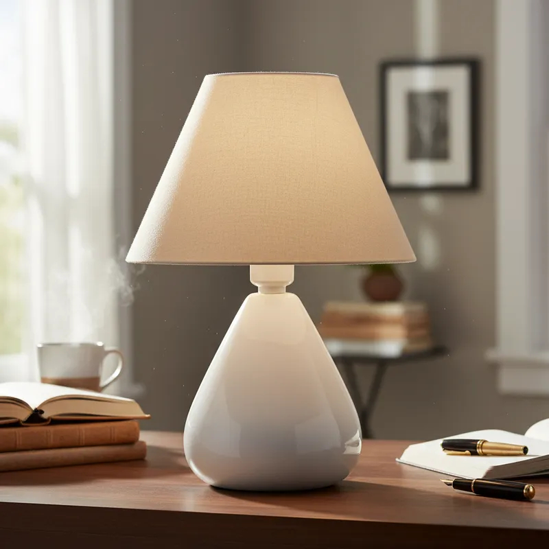 Abajur Luminaria de Ceramica Porcelana Gota Bivolt Com Cupula Tecido para Decoração Quarto Escritorio Decoração Cores em Oferta na Shopee