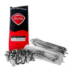 Jogo De Raio Inox 3.5mm Titan Start 125/150/160 Tambor Traseira ou Dianteira Allen