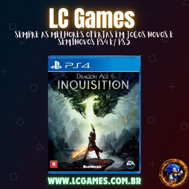 PS4 - Dragon Age Inquisition mídia física (usado)*