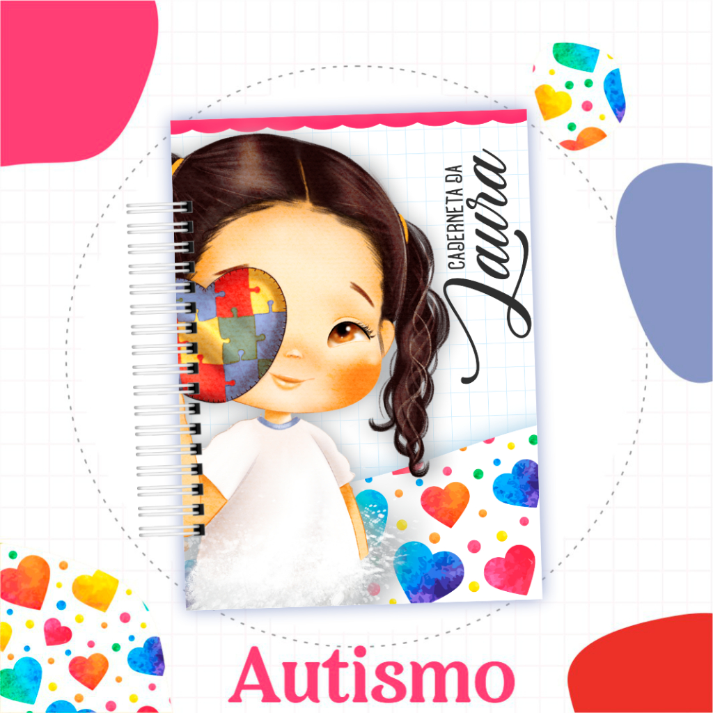 Caderneta De Vacina/Vacinação/Saúde Menino e Menina Personalizada C/ Nome Atualizada - Autismo