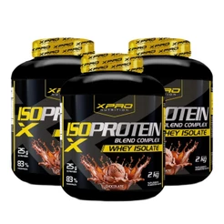 Kit 3x Whey Protein Isolado Iso Blend Complex - XPro Nutrition