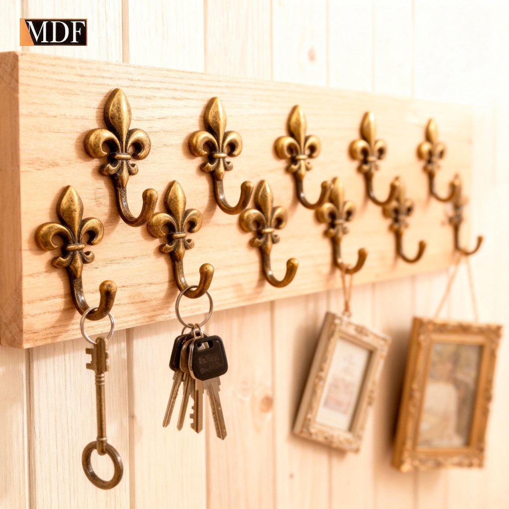 Kit 15 Gancho Flor de Liz 2,9x5,2cm Acessório Artesanato