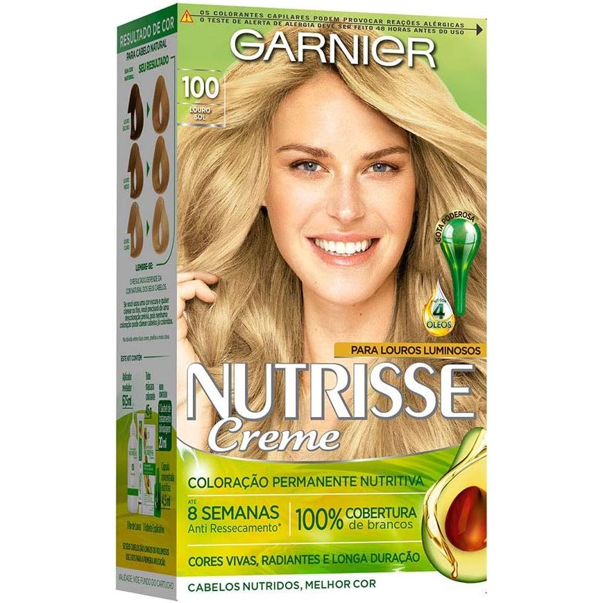 Tinta De Cabelo Nutrisse Creme 100 em Oferta na Shopee