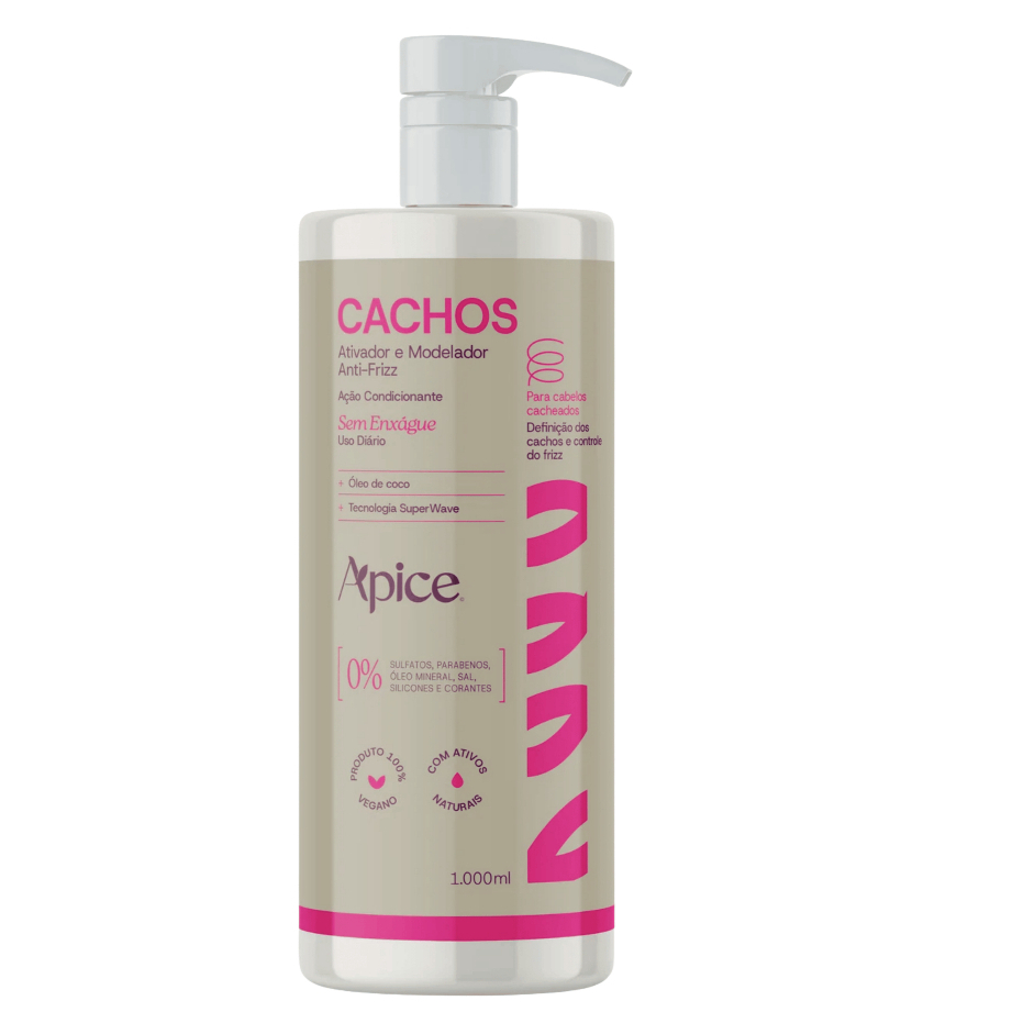 Apse Ativador e Modelador Anti-Frizz Cachos Essence  - 1000ml em Oferta na Shopee