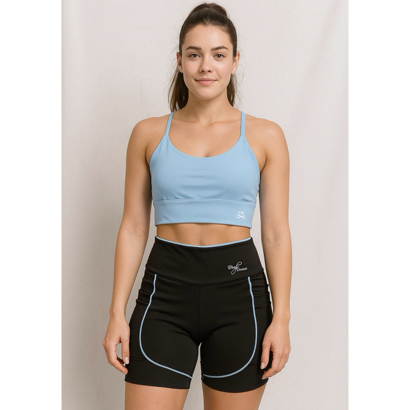 conjunto de academia feminino Fit corrida Crossfit vôlei suplex poliamida beach tênis corrida academia treino bicicleta