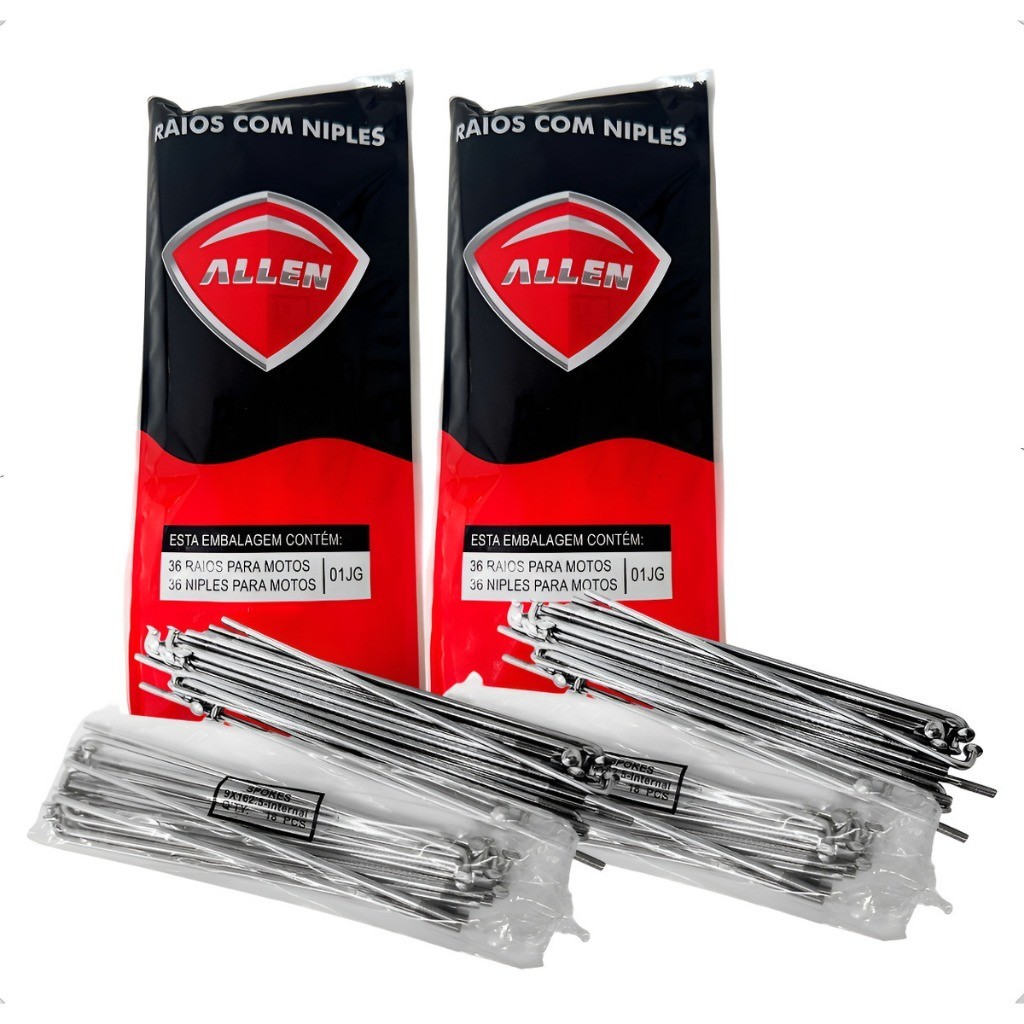 Par De Raio Inox 3.5mm Start Titan 125-150-160 Tambor Allen