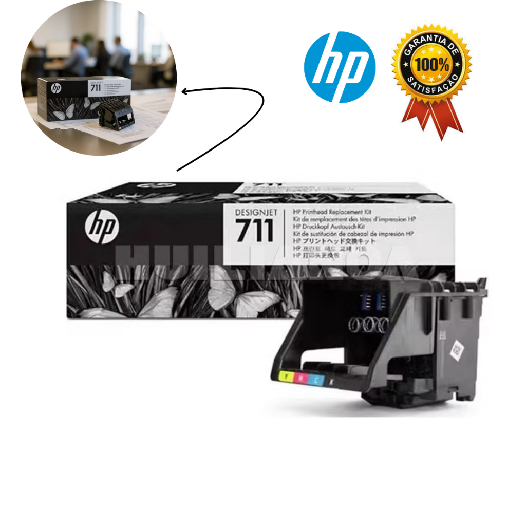 Cabeça de impressão HP DesignJet 711- C1Q10A